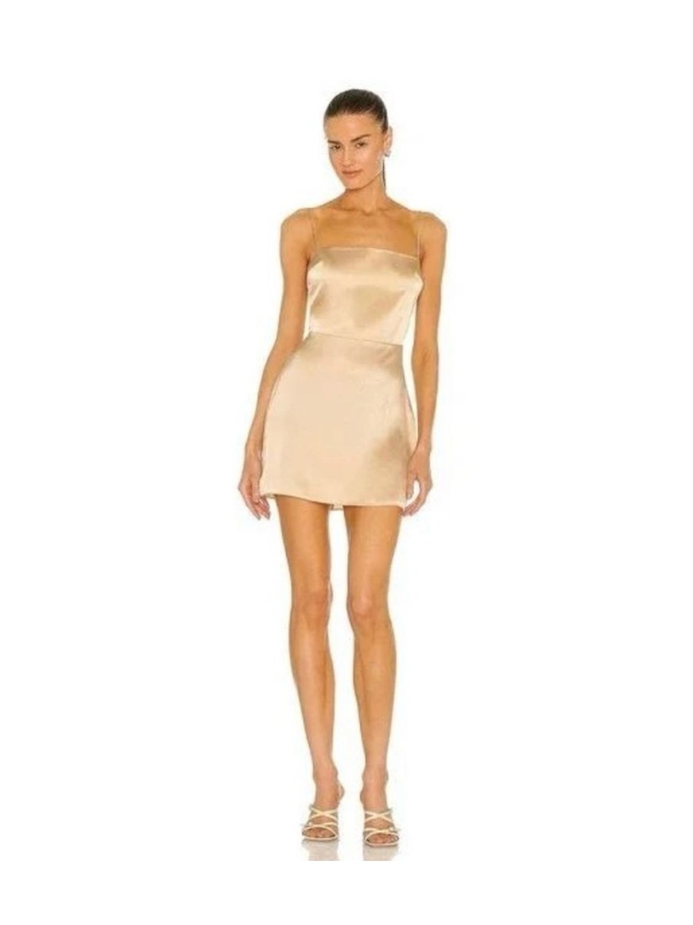 NWOT Amanda Uprichard Silk Slip Mini Dress